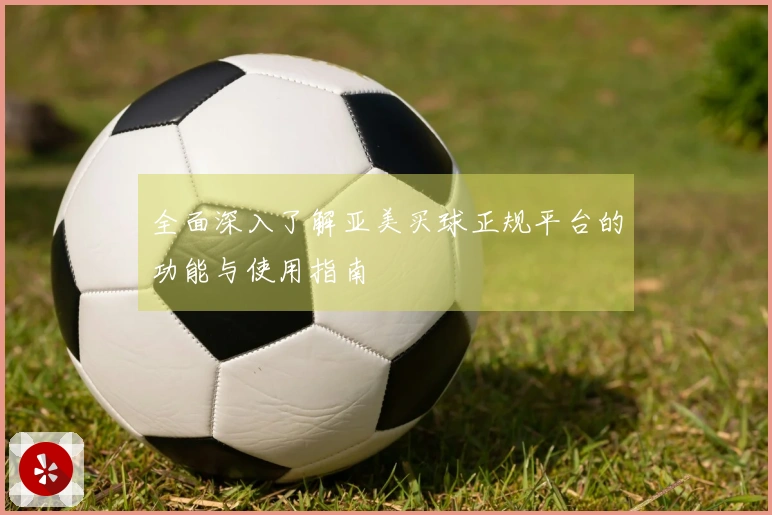 全面深入了解亚美买球正规平台的功能与使用指南